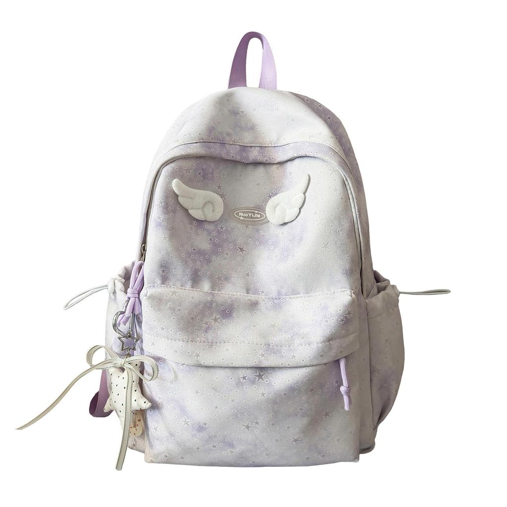 Schoolbag Fashion Colorful Tie-Dye Backpack Large Capacity Versatile Youth Campus Backpack Junior High School Student School Bag Wholesale