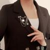 Elegante Perlenketten Quastenbrosche Mode Damen Kleidung Dekor Accessoires Schmucknadel Hosen Taillenverstellstifte Taschenanhänger Geschenke