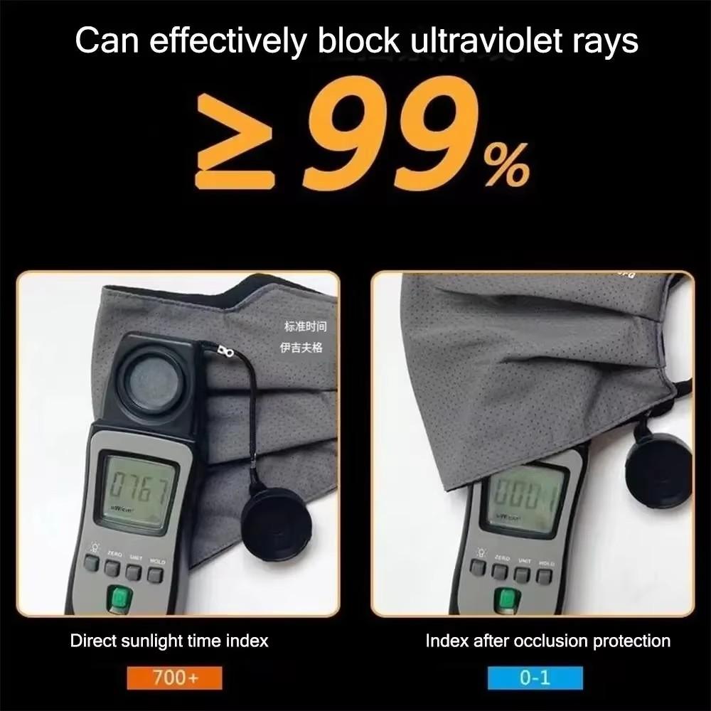 Cooling Mask for Women Men Ice Silk Driving Summer Face Cover Lightweight Washable Breathable Cycling Ice Silk Shopping Sun Mask