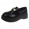 Fashion Platforms Loafers Spring 2025 New Style Round Toe Non Slip Comfortable Casual Shoes Fashion Slip on Women's Flat Retro Shoes