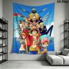 One Piece Monkey D Luffy Wandteppich Ästhetischer Wandbehang Bedruckte Stoffdecke Dekorative Wandteppiche für Schlafzimmer Wohnzimmer Heimdekoration
