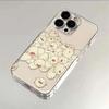 Tulip White Cat Mobile Phone Case All Inclusive for Apple 13/14PROMAX/15PRO/16PRO/14/15X