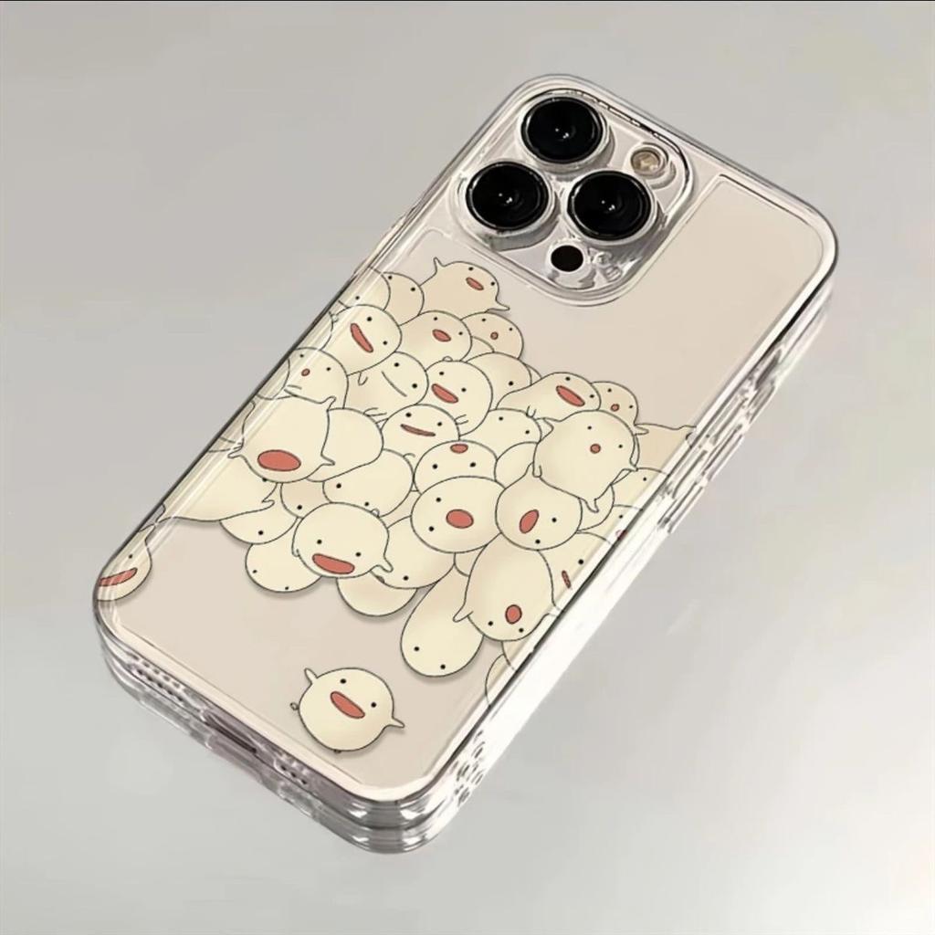 Tulip White Cat Mobile Phone Case All Inclusive for Apple 13/14PROMAX/15PRO/16PRO/14/15X