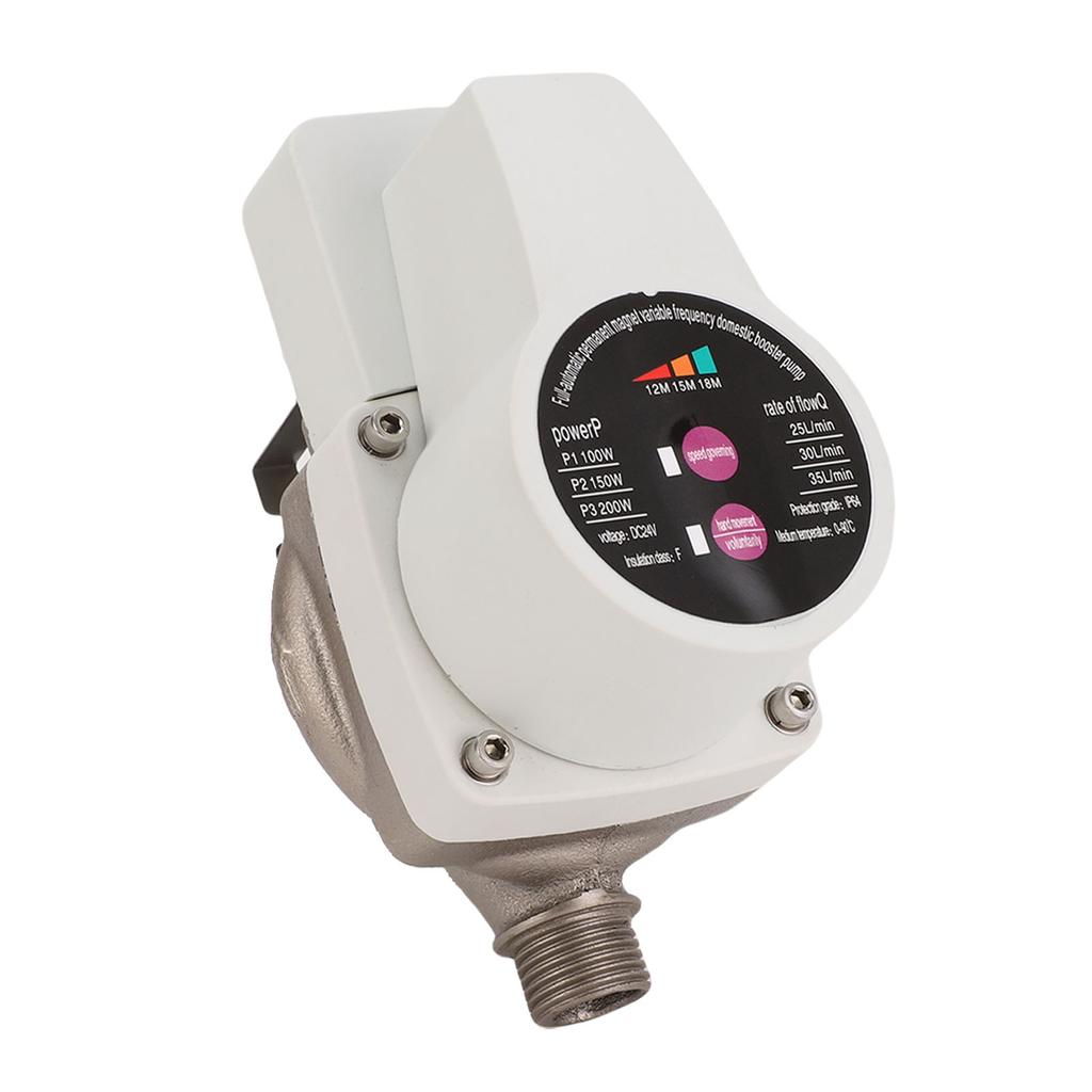 Water Pressure Booster Pump Automatic Quiet 3 Speeds Brushless Motor Water Pump for Faucets Toilets Boilers Showers Booster Pump