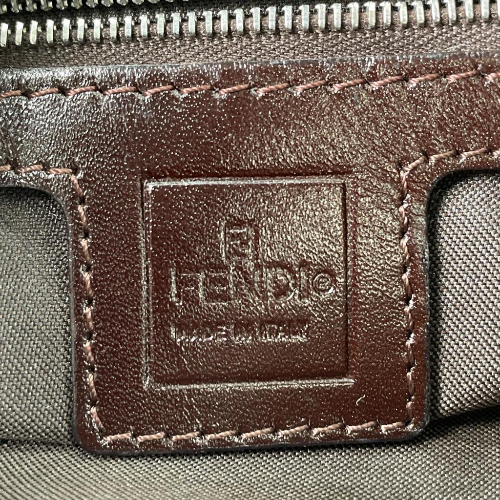 FENDI Zucca Shoulder Bag Brown Women used