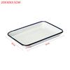 1PCS Handcrafted Vintage Tray White Enamel Home Cake Oven Baking Tray Square Retro Plates