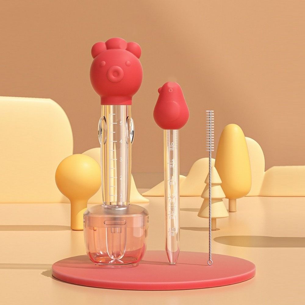Safety Newborn Baby Dropper Cartoon Shape Baby Liquid Feeder Toddler Baby Pill Dispenser Toddler