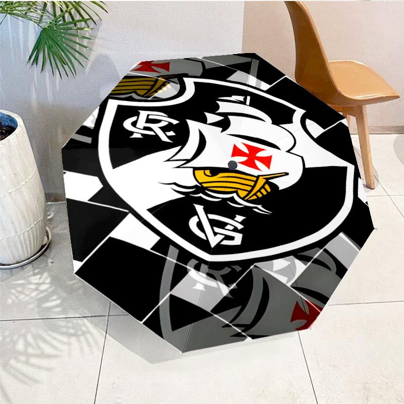 Vasco Football Club Printed Automatic Umbrella, 8-Frame for Travel, camping, Casual Umbrella, Essential Gift for for family and friends
