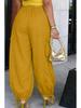Plus Size Drawstring Pocket Trousers - Versatile, Trendy & Comfortable for Travel, Leisure, and Work