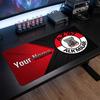 AZ Alkmaar Custom Large Mouse Pad, Personalized Name Text Print, Football Logo Non‑Slip Desk Mat Gaming Gift