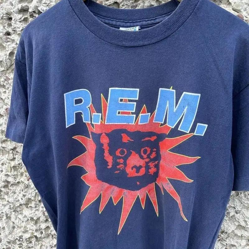 R E M Band T Shirt Monster Navy S Xl Reprint
