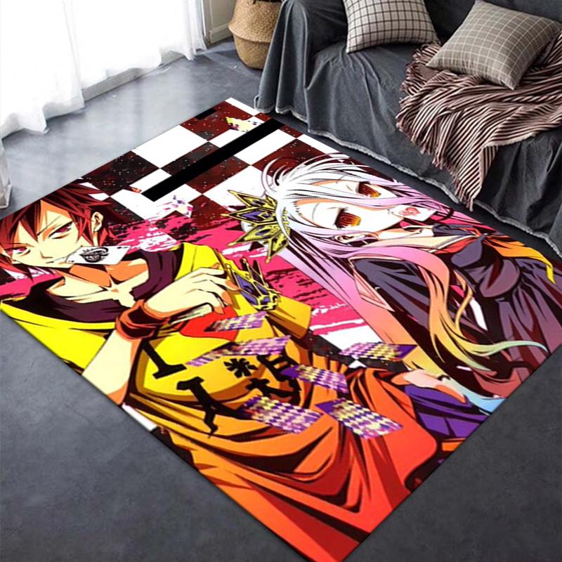 2026 NEW No Game No Life Carpet Rug for Living Room Bedroom Home Sofa Decoration,Kids play Non-slip Floor Mat