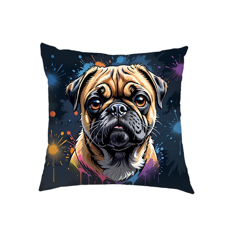 Corgi / Bichon Frise / Samoye Dog Cushion Cover Chihuahua German Shepherds Pillowcase Throw Pillow Case Covers For Living Room