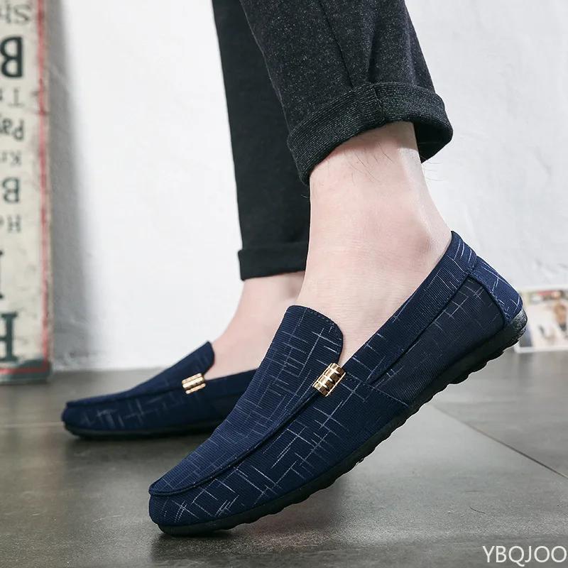 Fashion Men's casual lazy Shoes Low cut Breathable Flats Trendy versatile round toe shoe Lightweight non slip Male shoes Homme Zapatos