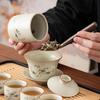 GOWKE Rich Bamboo Ru Kiln Kung Fu Tea Set