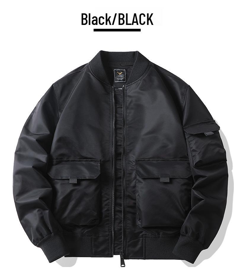 MLB & NY Collaboration American Men's Bomber Jacket - Trendy, High-Quality Cotton, Thick Padded Workwear Coat.