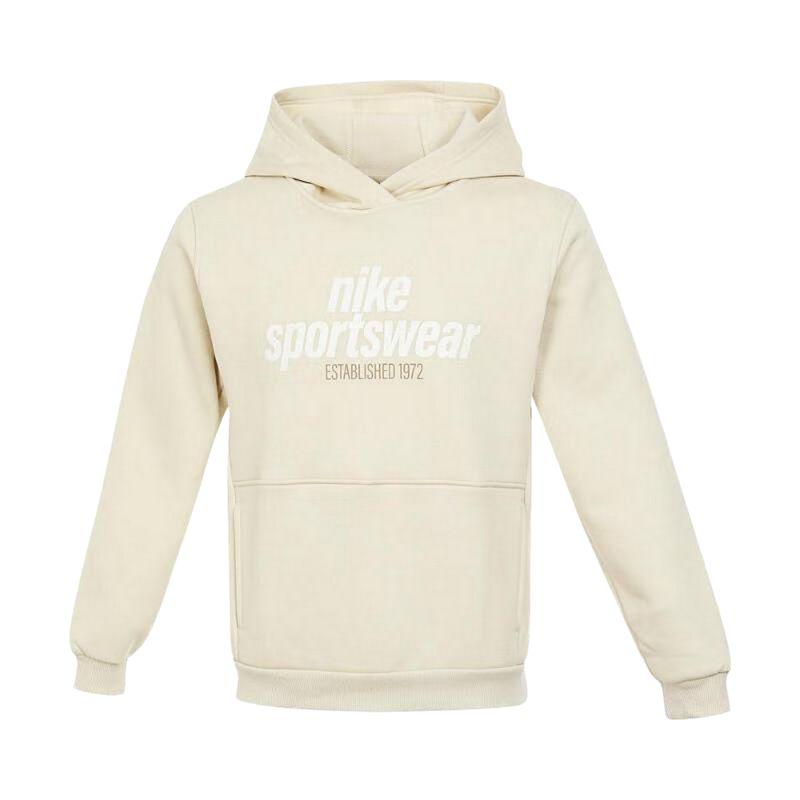 Nike Sportswear Club 1972 Hoodie Kids Hoodies Light-Khaki Umbrella-Beige Sail-White HM6874234