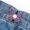Pants Waist Tighteners No-Sewing Butterfly Flower Buttons Pins Adjustable Waist Buckle Extender Pants Waist Clip for Loose Jeans Skirts