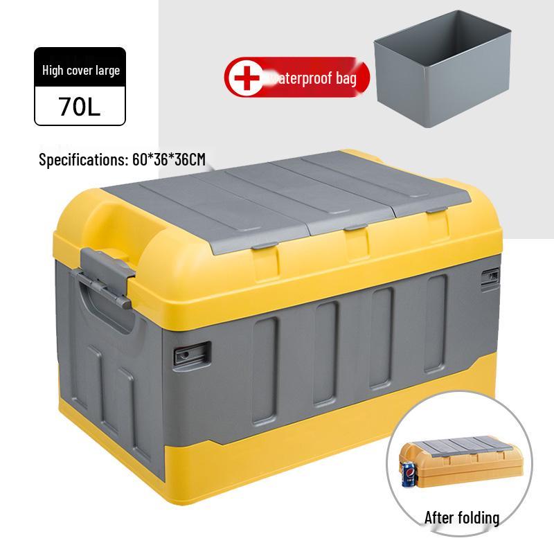 Vehicle Trunk Organizer: Car Interior Storage Box and Tail Box Case for Practical Item Collection.