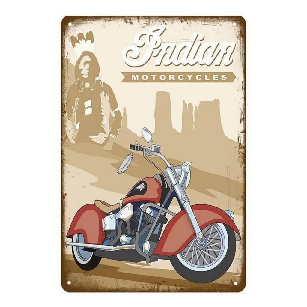 Metal Tin Signs American Motorcycles Wall Decoration Plaque Vintage Poster Iron Painting for Man Cave Home Cafe Garden Club Bar