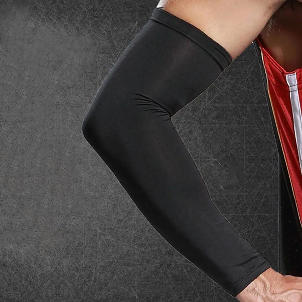 

1pc Crossfit Elbow Pads Arm Brace Protector Basketball Tennis Brace Support Safety Elastic Bandage Sports Fitness Protection L чорний