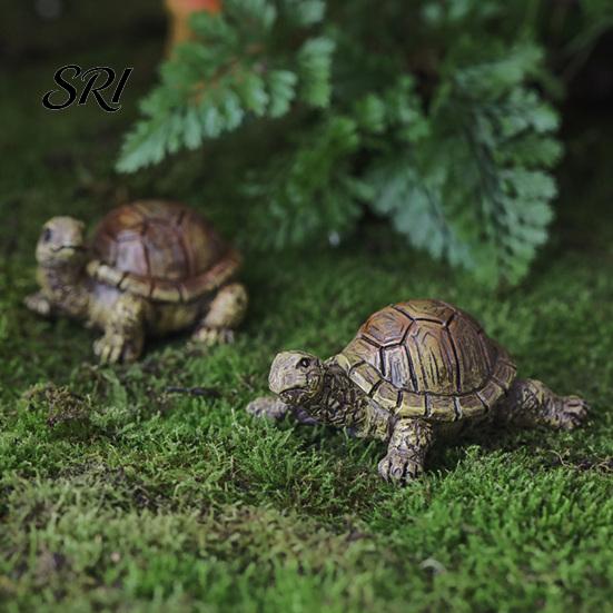 Fish Tank Ornaments Micro Landscape Turtle Figurines Waterproof Resin Miniature Realistic Sculptures Statue for Tanks Potted Plants Moss Gardens