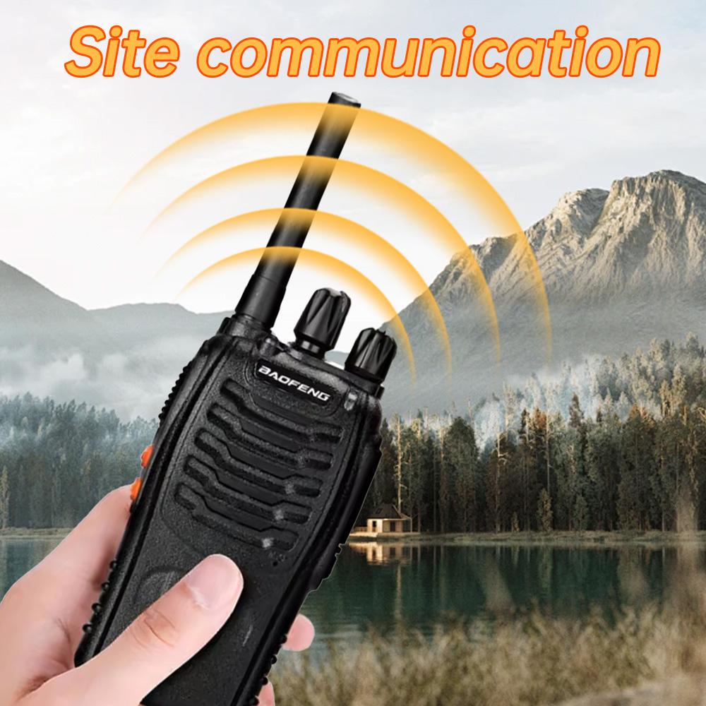 2PCS Baofeng BF-88E 3-5km Long Range Handheld Walkie Talkie 16CH UHF PMR 446.00625-446.19375MHz 1500mAh Two Way Radio
