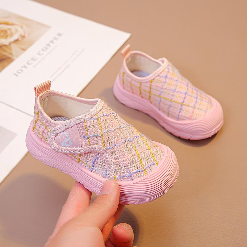 Wide-Fit Canvas Shoes for Kids, Breathable Spring/Summer, Soft Sole, Boys and Girls' Indoor Shoes