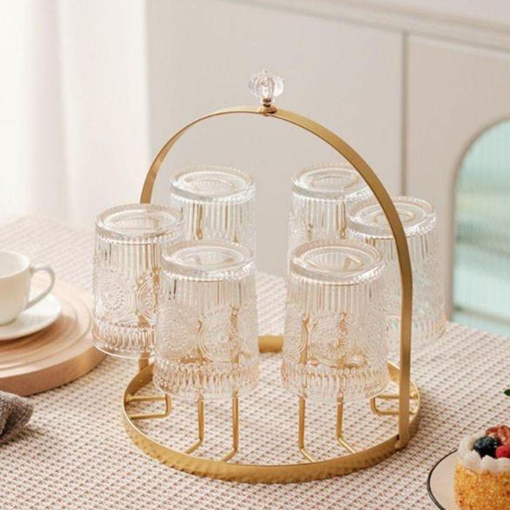 Upside Down Water Cup Drying Rack Iron Tea Cup Holder Durable Glass Cup Drain Holder  Kitchen
