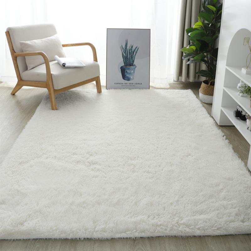 Winter Modern Silk Wool Thickened Warm Carpet Living Room Coffee Table Sofa Bedside Carpet Bedroom Carpet Floor Mat