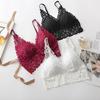 Hermoso Bralette de Triángulo de Encaje - Sin Costuras, Sin Aros y con Tirantes