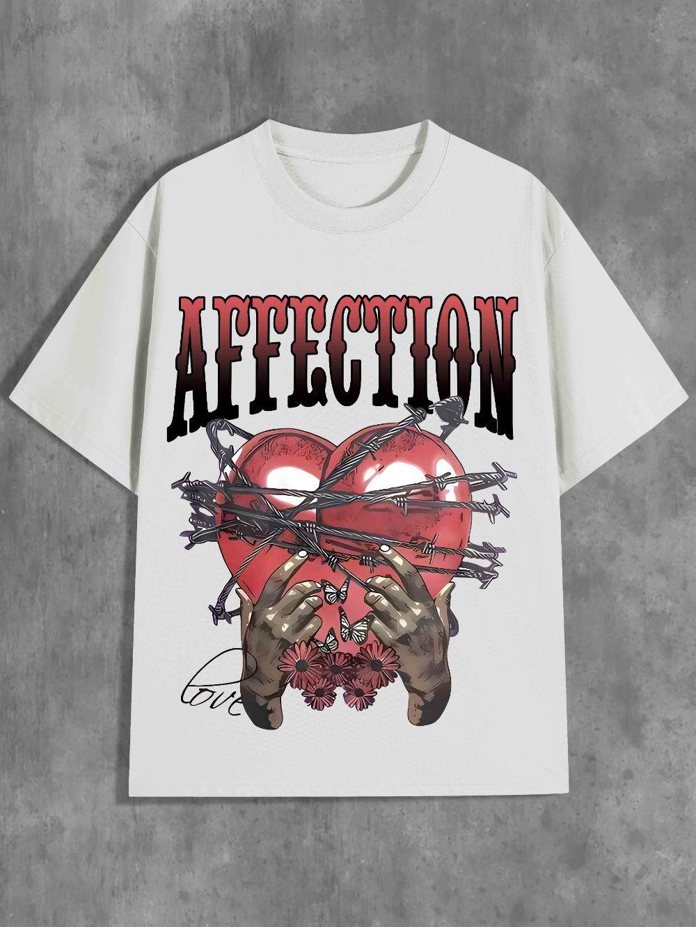

The Fashion Tshirt Graphic Y2K Round Neck Letter ATTCTION Highlights and Designs A Heartpiercing Womens Street Tshirt 4XL