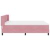 Box Spring Bed with Headboard Pink 200 x 140 cm Velvet