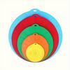 5pcs Silicone Lid Set - Reusable Microwave Safe Covers for Bowls, Cups, Plates, Pots.