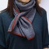 Women's 100% Cashmere Plaid Fringed Shawl