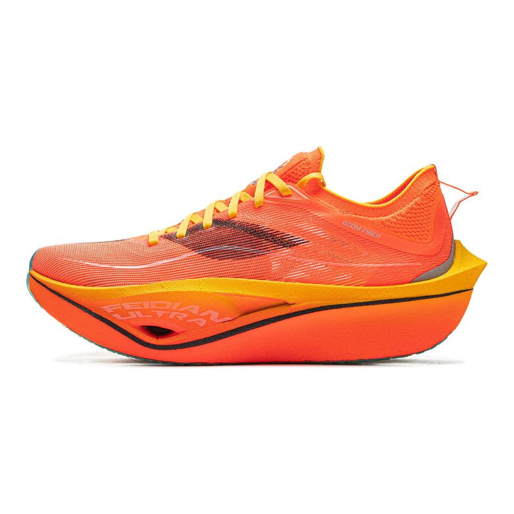 Li Ning Feidian 4 Ultra Running Shoes Unisex Low Top Neon Vibrant Orange ARMU003-15
