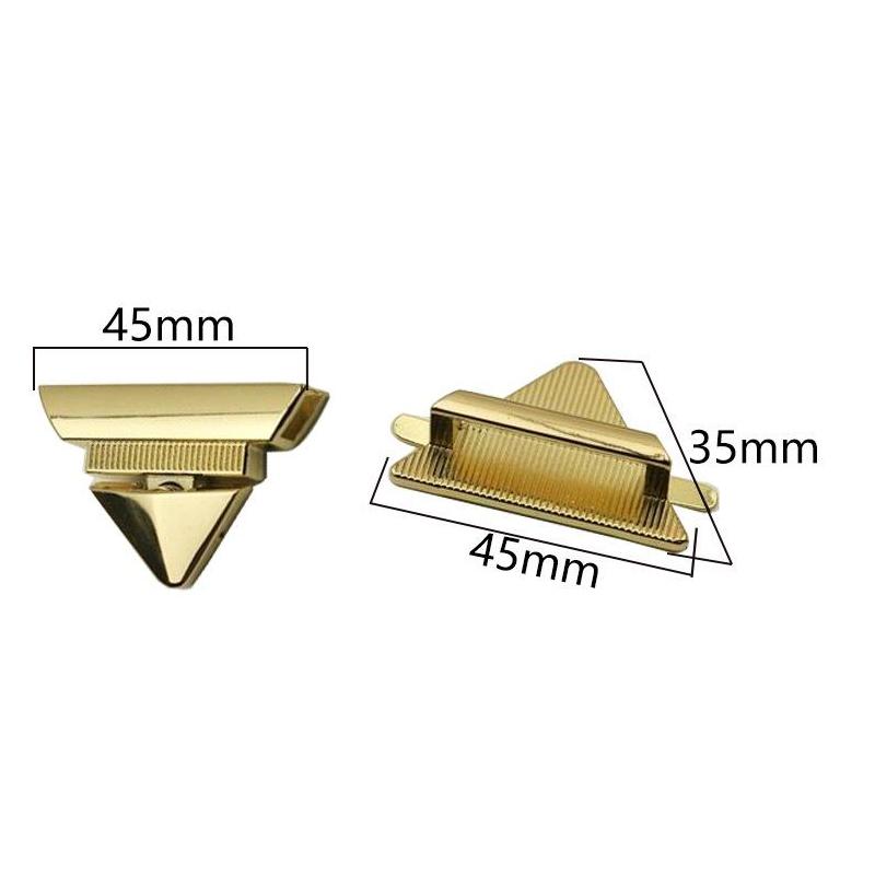 1 Pièce Sac Fermoir Pression Bouton Interrupteur Loquet Langue Fermeture Triangle Boucle Fermoir Pour Maroquinerie Pièces de Sac Portefeuille Sac à Main Accessoires