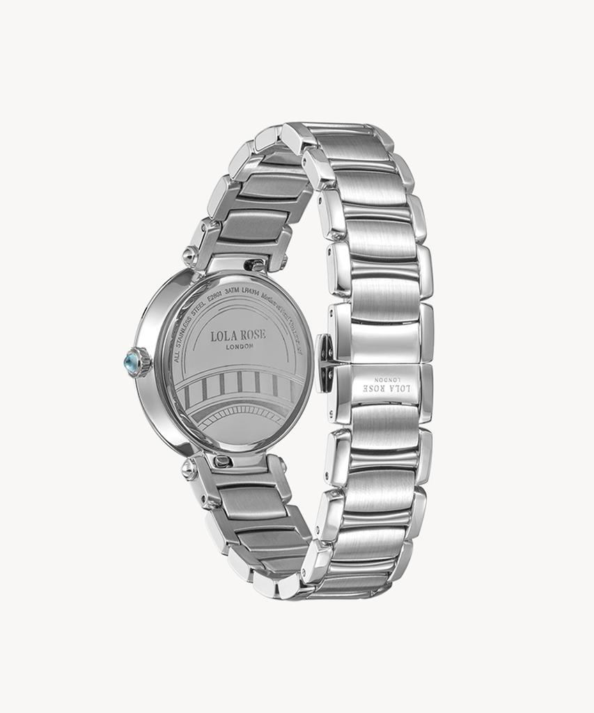 Lollalojeu Arch Bridge Amazonite Silver Women'S Metal Watch