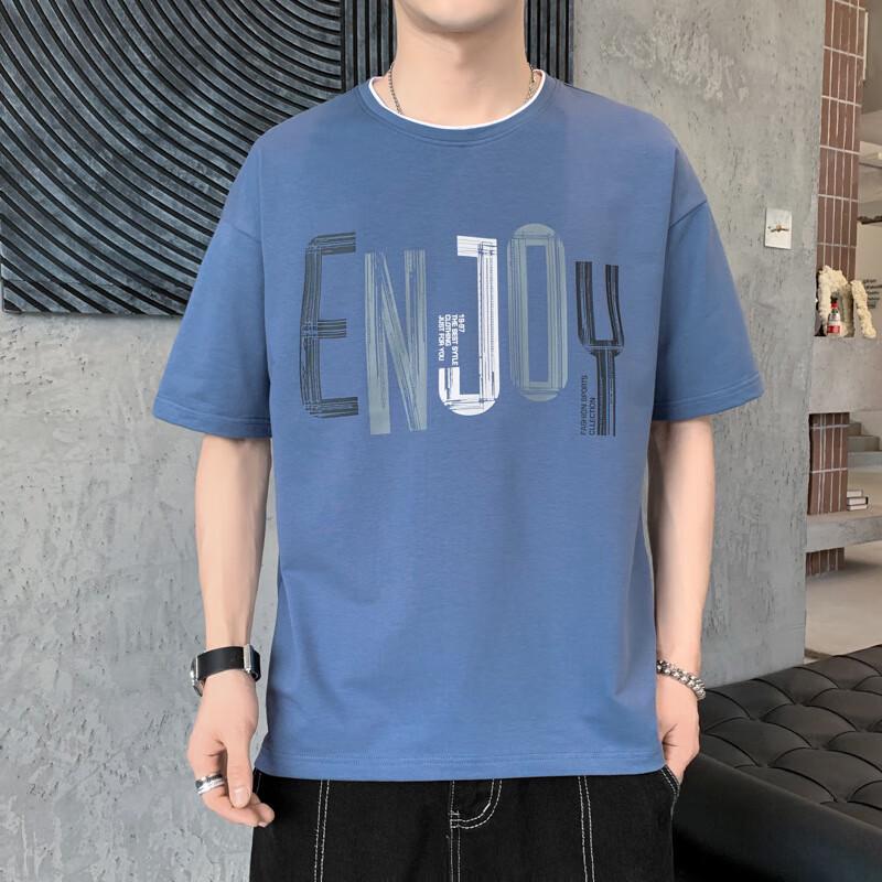 JIAOXIU Trendy Graphic Print Loose Short Sleeve T-Shirt