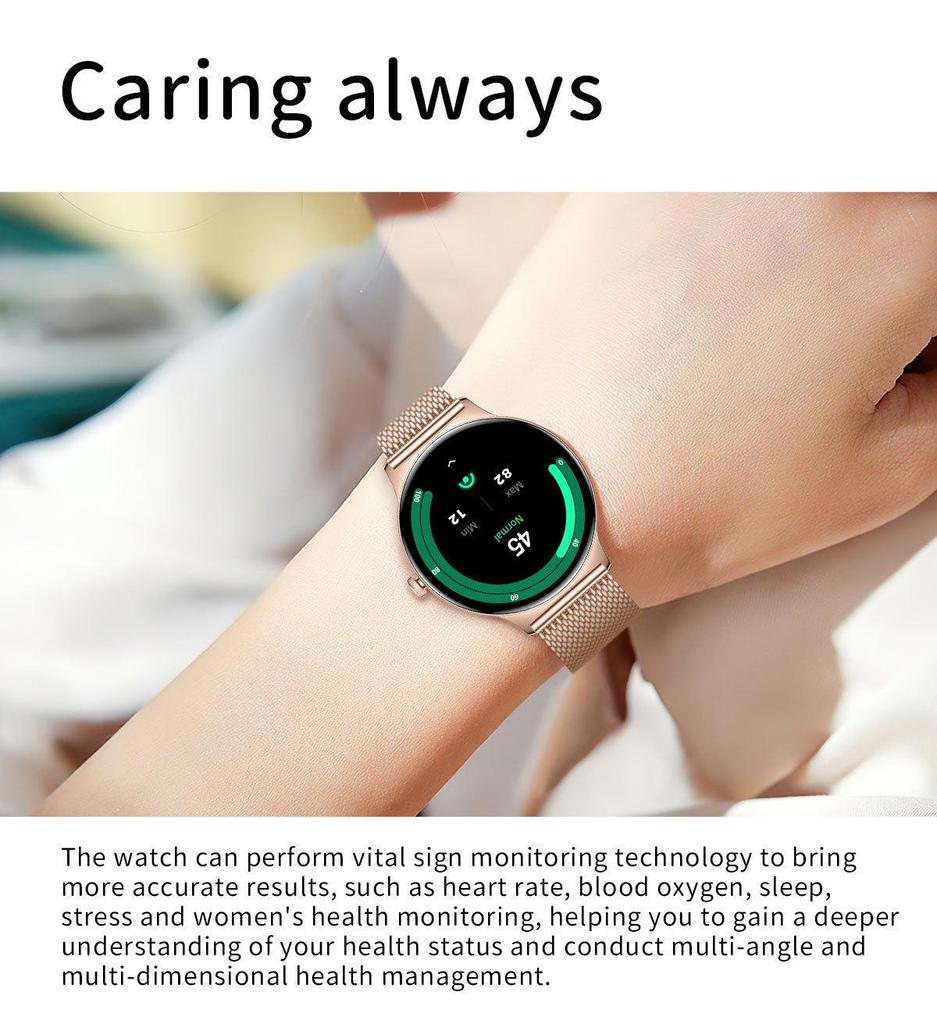 V89 Ultra-thin AMOLED Waterproof Smartwatch with Bluetooth Call and Sport Features