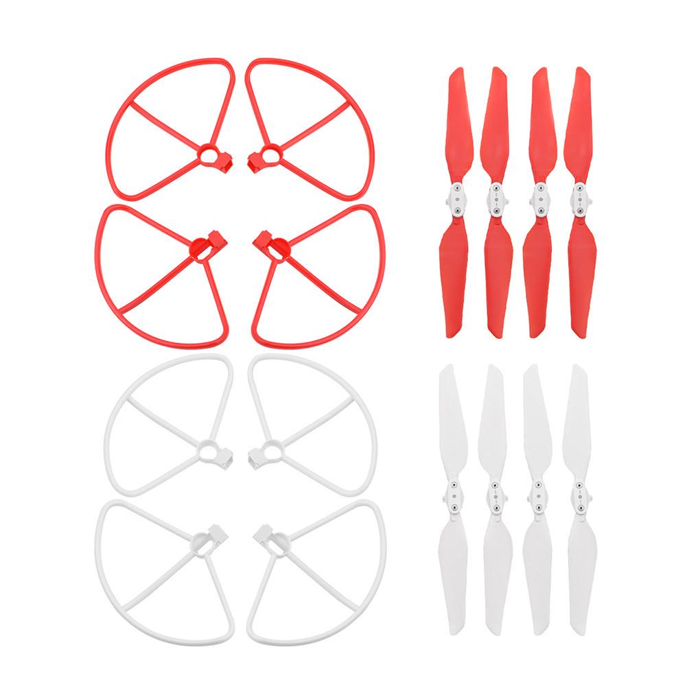 Upgraded Spare Parts for Syma X8SW X8SC RC Mini Quadcopter Drone Motor and Propeller Protector Blades Frame White Upgraded Spare Parts for Syma X8SW X8SC RC Mini Quadcopter Drone Motor and Propeller Protector Blades Frame White