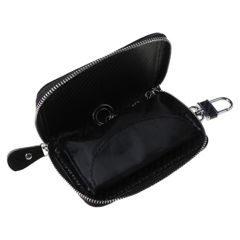 RFID Shielded Signal Zipper Bag Faraday Car Key Signal Shielding Box Key Fob Bag
