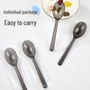 Individually Wrapped Disposable Plastic Spoons (100-count)