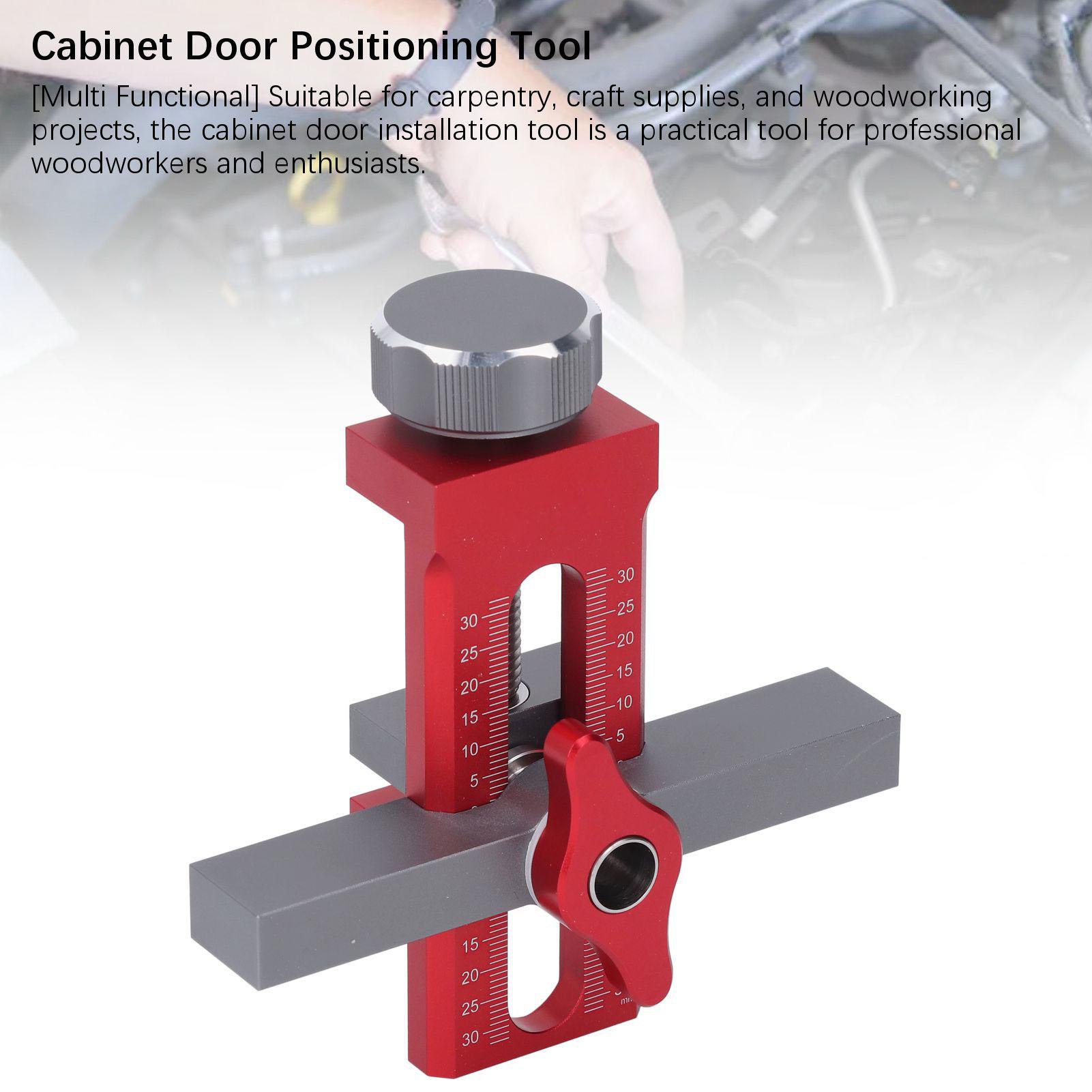 

Позиционер для установки дверцы шкафа Алюминиевый сплав Шаблон для монтажа дверцы шкафа с 10-мм шнековым сверлом