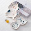 Cute Creative New Chinese Style Ceramic Baking Flower Plate Nut Pastry Fruit Salad Cold Dish Plates Blows Hotel Daily Tableware