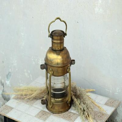 30,48 cm Ręcznie robiona latarnia palnikowa, Burton Nautical Maritime Lampa naftowa okrętowa latarnia wisząca z przełącznikiem ściemniacza