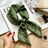 Women's spring and autumn silk scarf temperament versatile thin Internet celebrity Korean version light luxury fashion scarf high-end design small squ