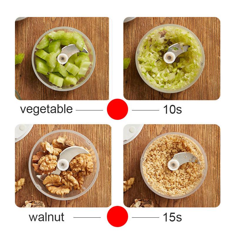 Electric Mini Garlic Chopper Electric Garlic Masher with USB Charging Food Slicer Processor