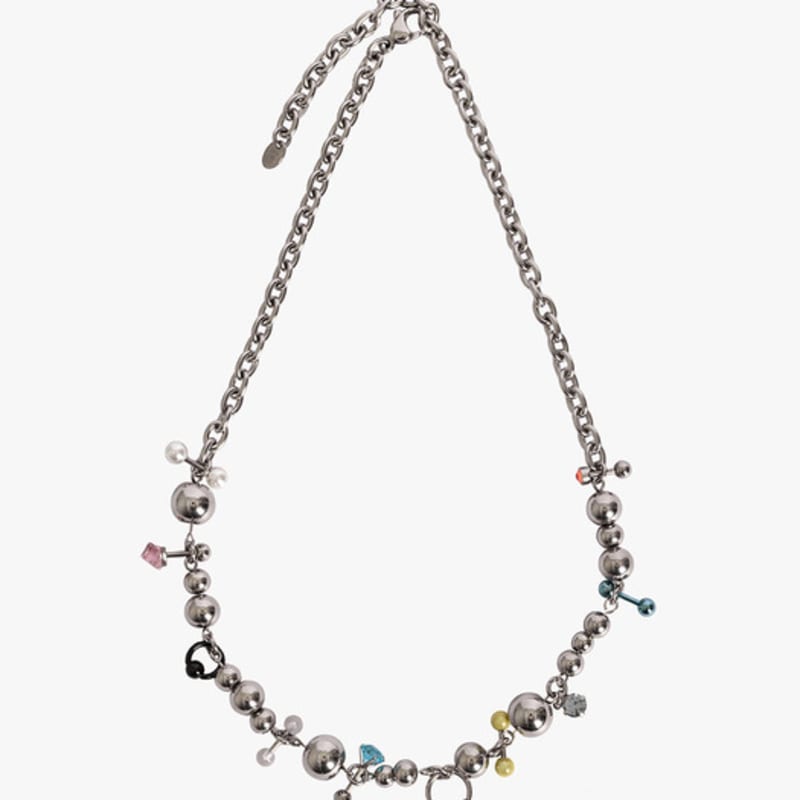 HYPNOTIZE BALL CONNECTING PIERCING NECKLACE
