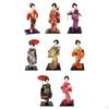 Asian Statue Collectible Figurine Japanese Kimono Geisha Doll Kabuki for Birthday